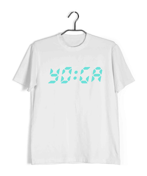 Yoga TIME FOR YOGA Fitness Casual Graphic Printed T-Shirt for Men